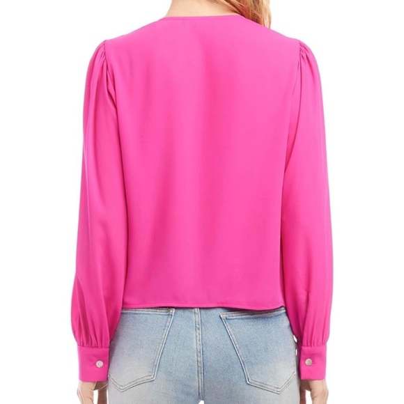 Elegant Karen Kane light and flowy Pink Women's Blouse - Picture 3 of 12